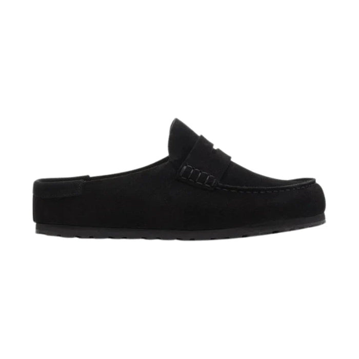 Birkenstock Naples 'Suede loafer style mule Black' (Unisex)